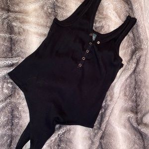 black one piece tank